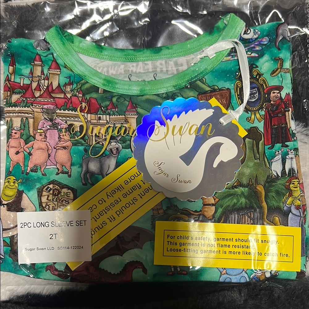 Sugar Swan shrek Long Sleeve Set
